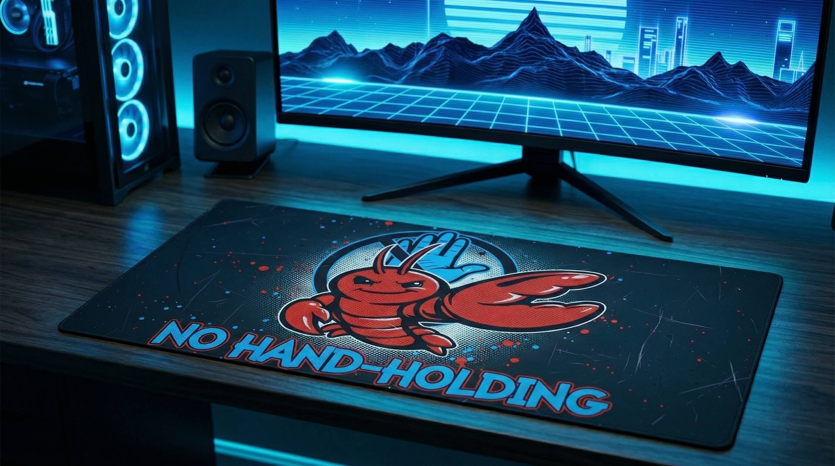 Command Center Desk Mat — Developer Desk Mat — Developer Desk Mat by ByteWear — view 2