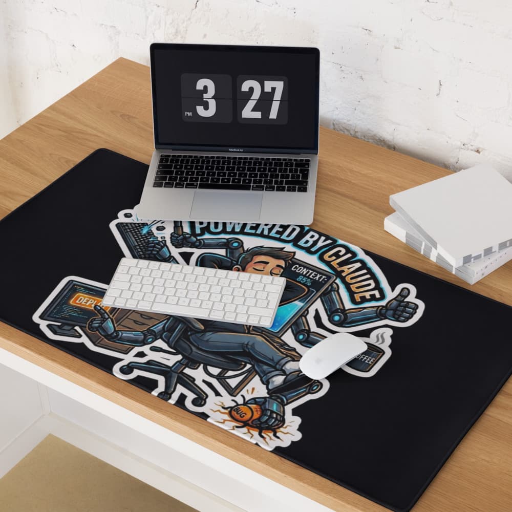 POWERED BY CLAUDE — Developer T-Shirt by ByteWear — view 9