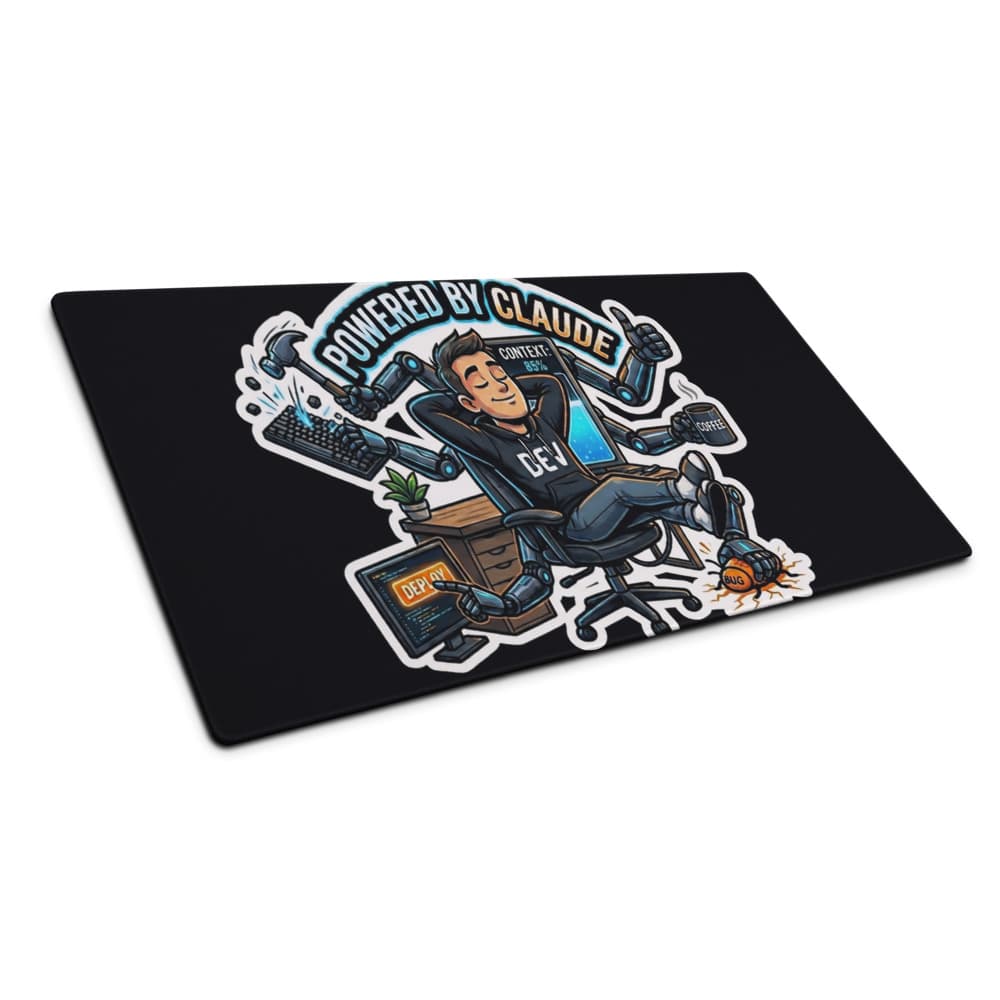 POWERED BY CLAUDE — Developer T-Shirt by ByteWear — view 3