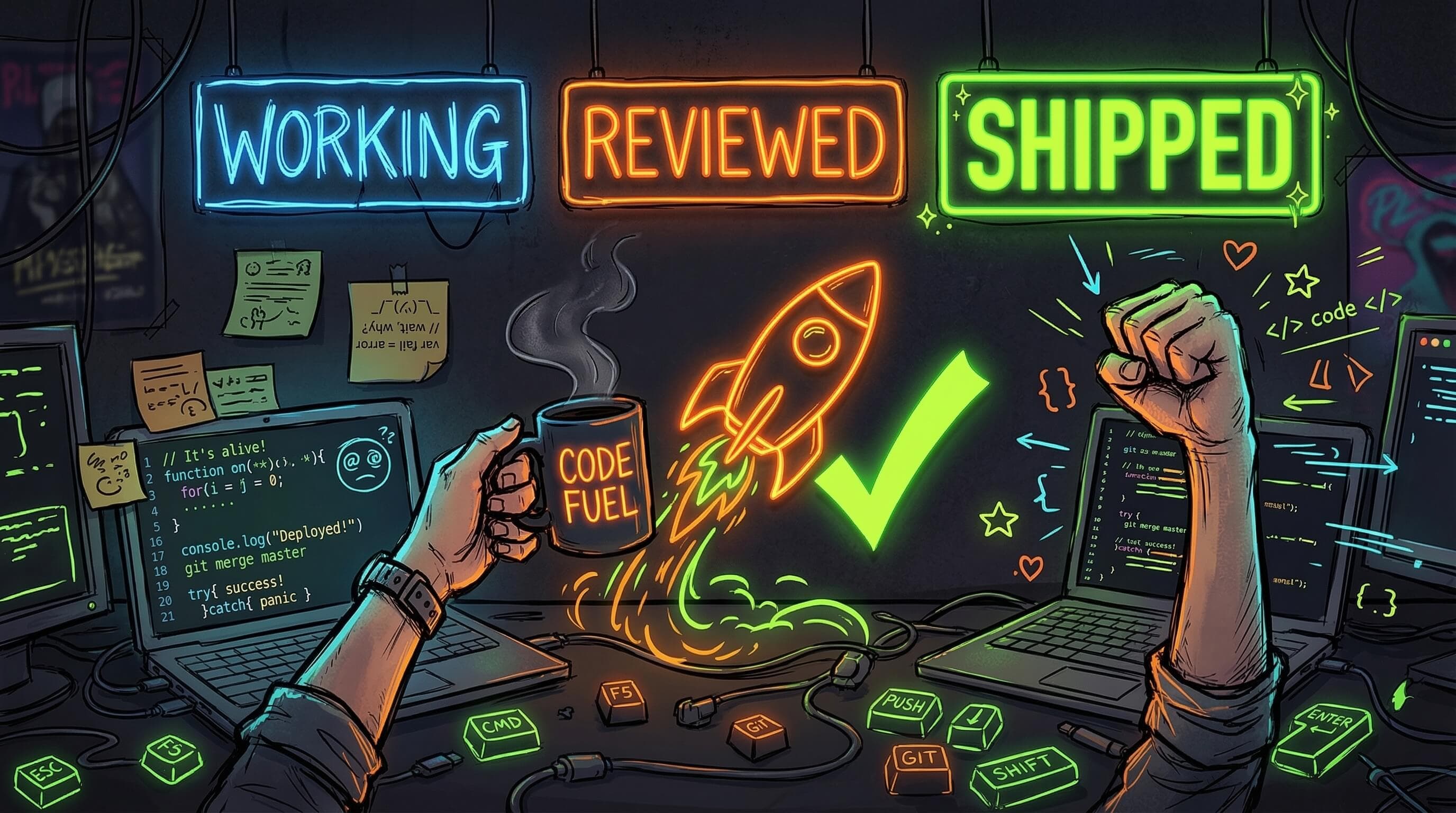 Shipped With Standards Sticker Sheet — Developer Stickers for Programmers — Developer T-Shirt by ByteWear — view 5