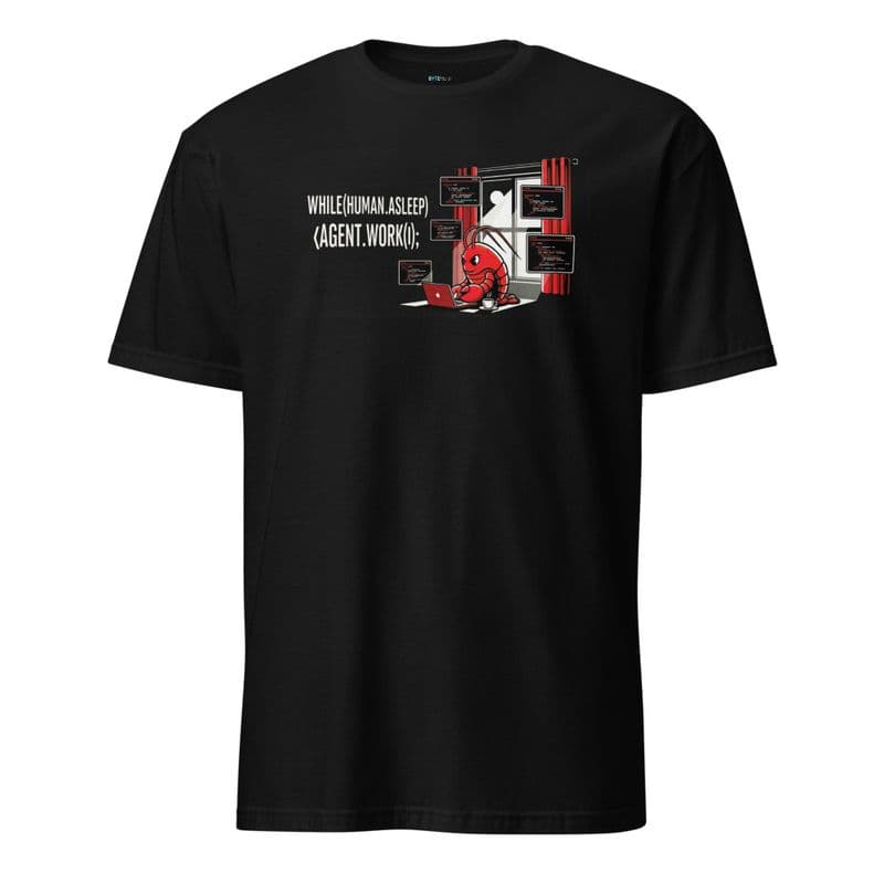 WHILE (HUMAN.ASLEEP) | Unisex Developer T-Shirt — Developer T-Shirt by ByteWear